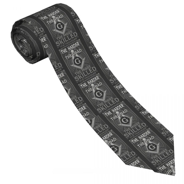 Master Mason Blue Lodge Necktie - Gray