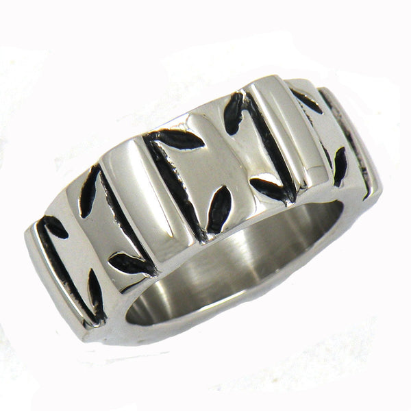 Knights Templar Commandery Ring - Stainless Steel Silver Cross