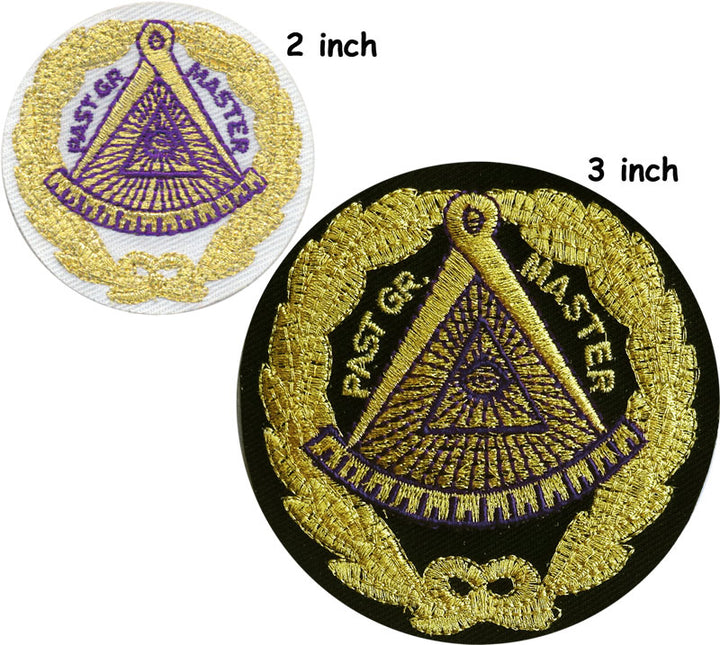 Masonic Past Grand Master Round Patch, Patches & Emblems | UK EMPIRE ...