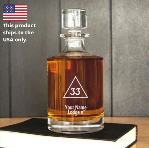 33rd Degree Scottish Rite Decanter - 30 oz.