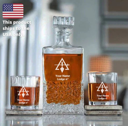 Council Decanter - 2 Tumbler Glasses Set