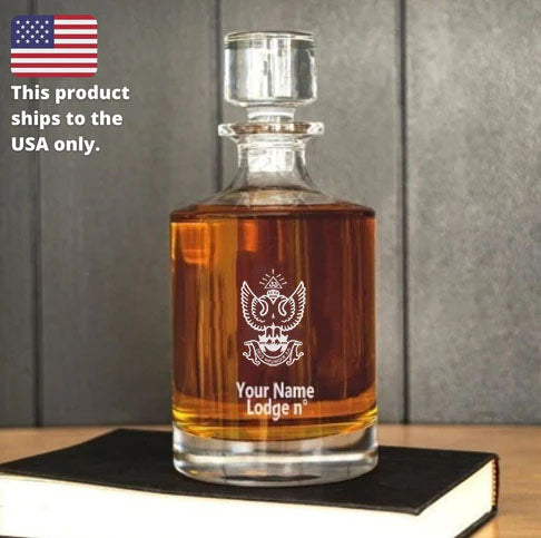 33rd Degree Scottish Rite Decanter - Wings Up 30 oz.
