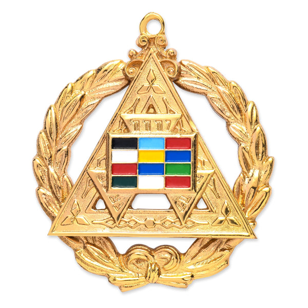 Grand District Deputy High Priest Royal Arch Chapter Officer Collar Jewel - Gold Metal