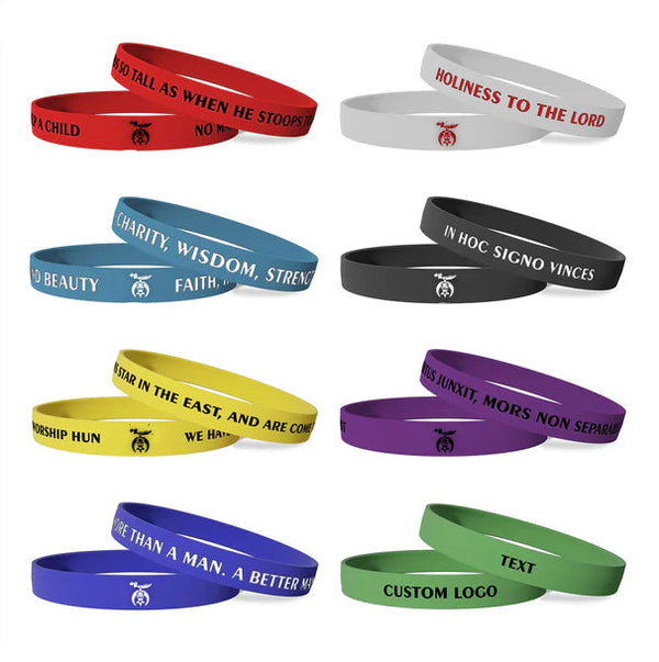 Shriners Bracelet - Various Silicone Colors