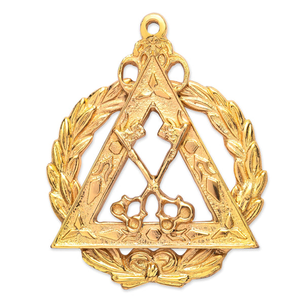 Grand Treasurer Royal Arch Chapter Officer Collar Jewel - Gold Metal