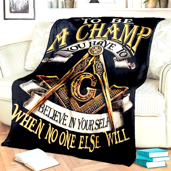 Master Mason Blue Lodge Blanket - 3D Printed