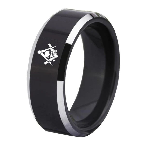 Widows Sons Ring - Black Tungsten Personalizable