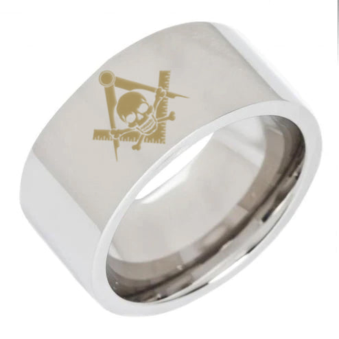 Widows Sons Ring - 8MM Pipe Silver Tungsten Personalizable