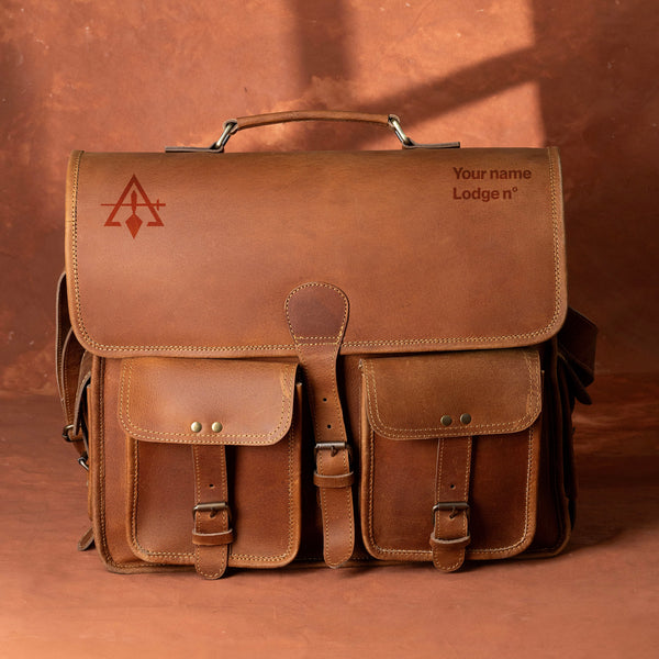 Council Briefcase - Genuine Leather Crazy Horse Finish
