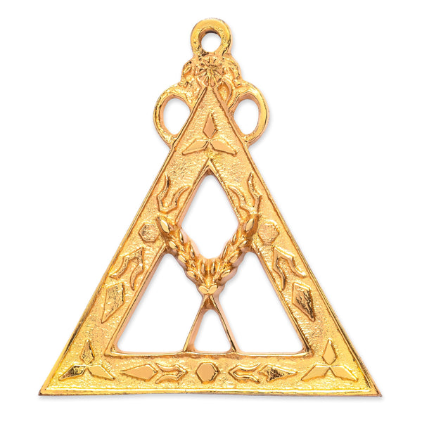 Secretary Royal Arch Chapter Officer Collar Jewel - Gold Plated