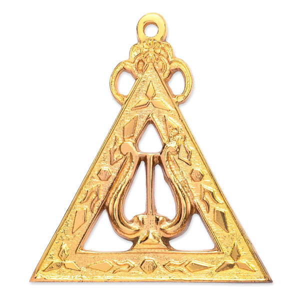 Musician Royal Arch Chapter Officer Collar Jewel - Gold Metal