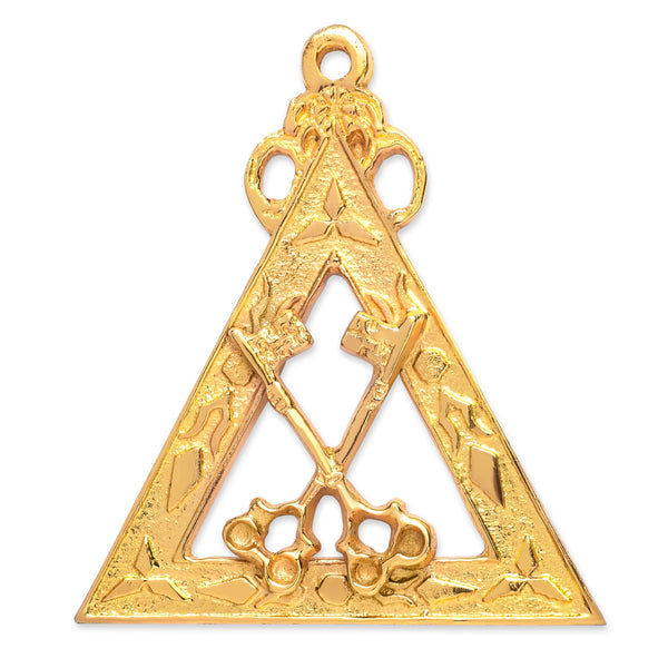 Treasurer Royal Arch Chapter Officer Collar Jewel - Gold Plated
