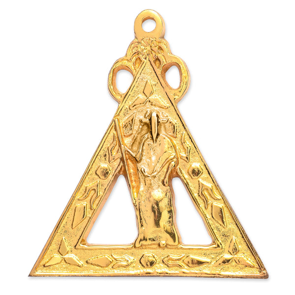 Principal Sojourner Royal Arch Chapter Officer Collar Jewel - Gold Metal