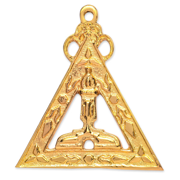 King Royal Arch Chapter Officer Collar Jewel - Gold Plated