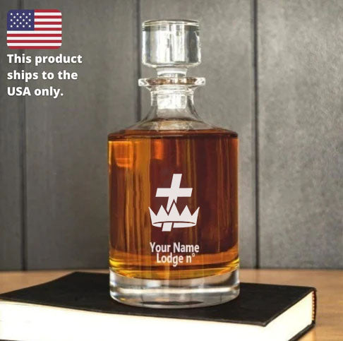 Knights Templar Commandery Decanter - 30 oz.