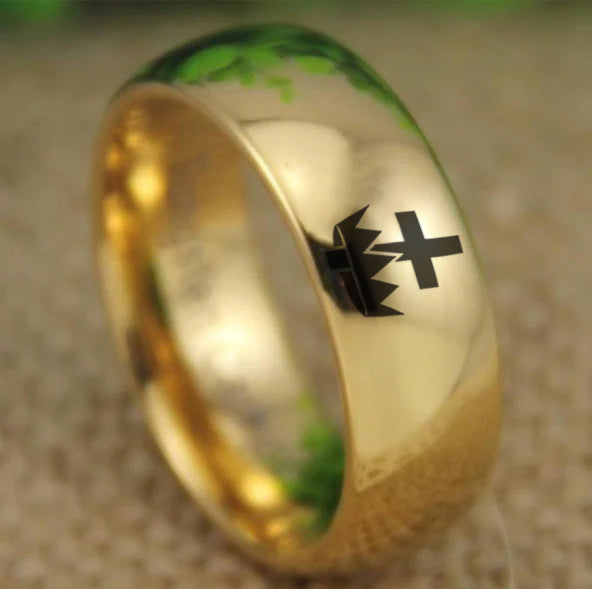 Knights Templar Commandery  Ring - Gold Color