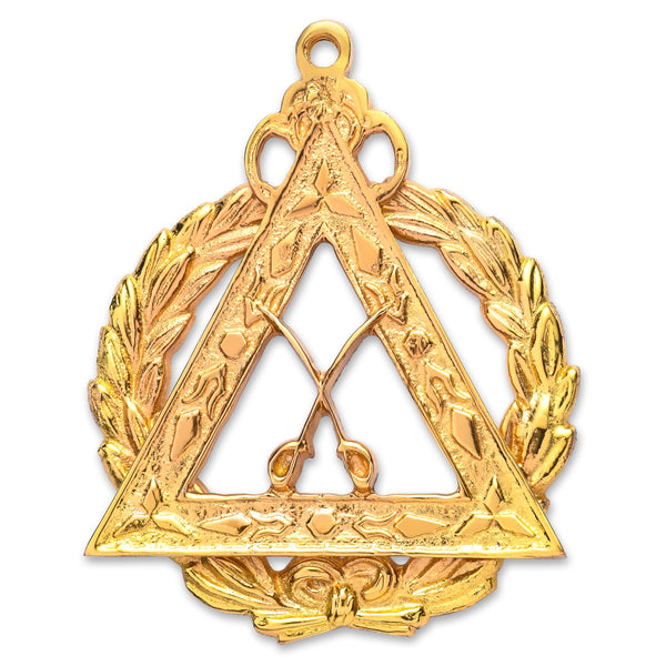 Grand Captain Royal Arch Chapter Officer Collar Jewel - Gold Plated