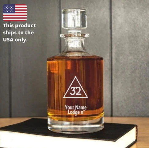 32nd Degree Scottish Rite Decanter - 30 oz.