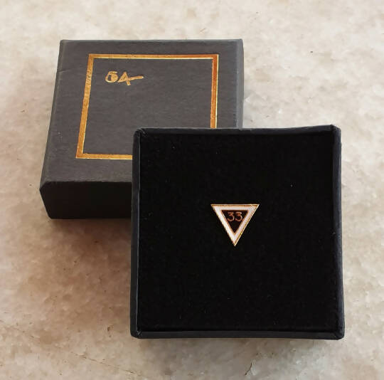 33rd Degree Masonic Lapel Pin – Pointing Down