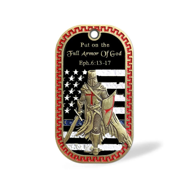 Knights Templar Commandery Pendant - Put on The Whole Armor of God US Knight
