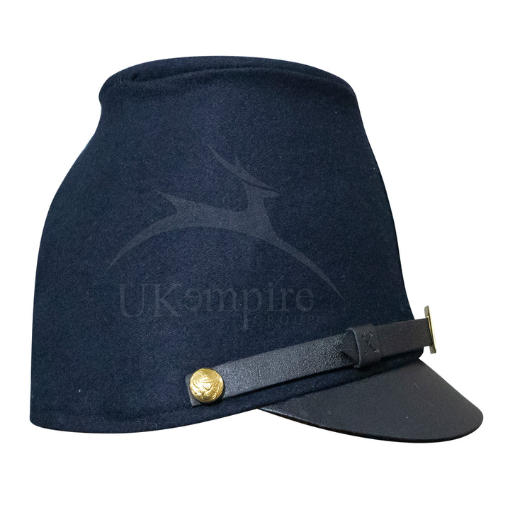 American Civil War US Union Forage Cap (lined), 100% Navy Blue Wool Cloth | ACW Kepis & Hats