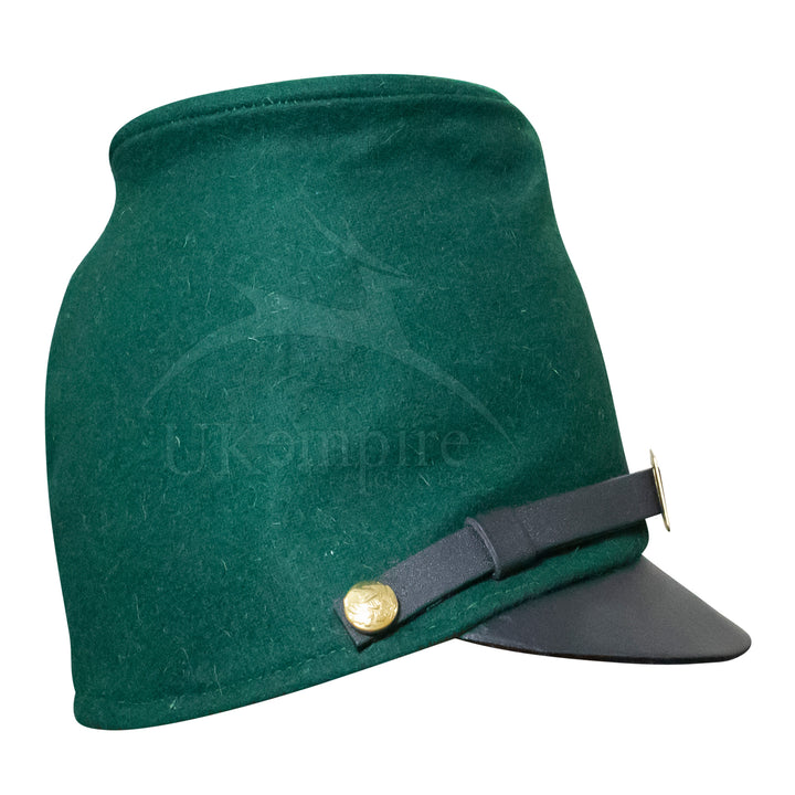 American Civil War Forage Cap (lined), 100% Berdan Green Wool Cloth | ACW Kepis & Hats