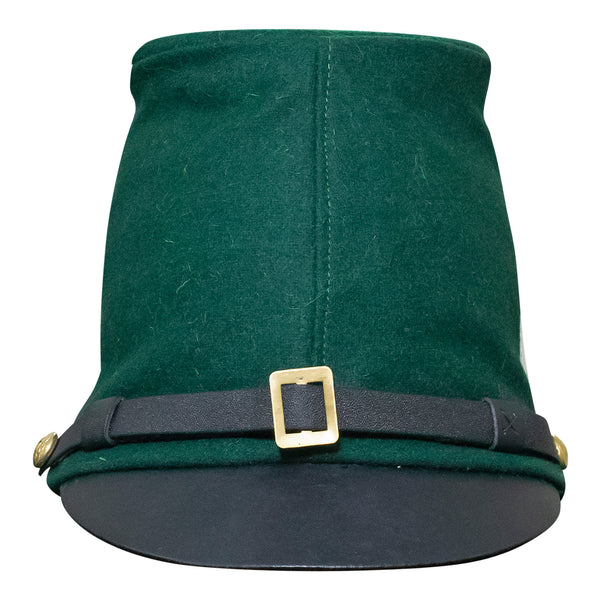 American Civil War Forage Cap (lined), 100% Berdan Green Wool Cloth | ACW Kepis & Hats