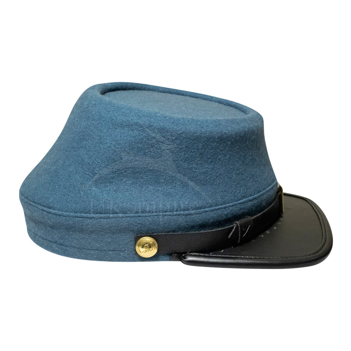 American Civil War Officers Kepi Infantry Blue (lined), 100% Wool Cloth | ACW Era Caps & Hats