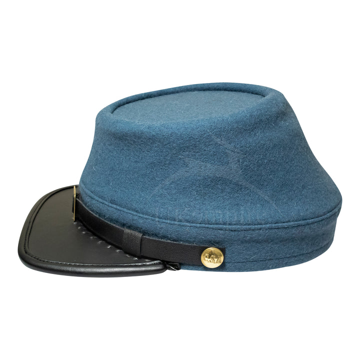 American Civil War Officers Kepi Infantry Blue (lined), 100% Wool Cloth | ACW Era Caps & Hats
