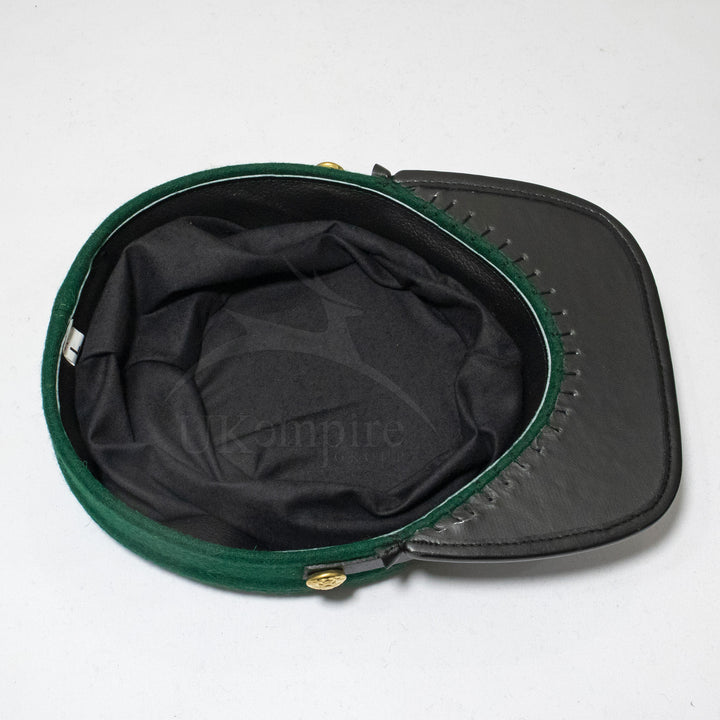 American Civil War Officers Kepi Berdan Green (lined), 100% Wool Cloth | ACW Era Caps & Hats