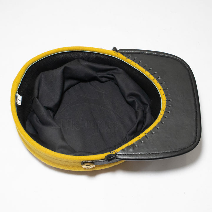 American Civil War Officers Kepi Cavalry Yellow (lined), 100% Wool Cloth | ACW Era Caps & Hats