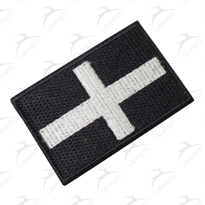 Premium Cornwall ST Piran Flag Patch Machine Embroidery – Iron-On Back
