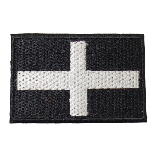Premium Cornwall ST Piran Flag Patch Machine Embroidery – Iron-On Back
