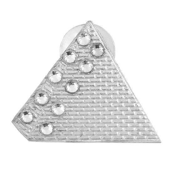 Masonic Lapel Pin - Silver Plated Pyramid
