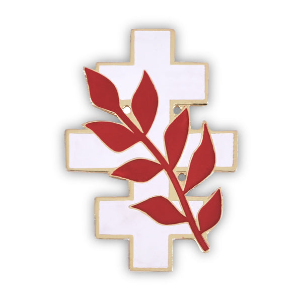 Knight Red Branch of Eri AMD Lapel Pin - White & Red