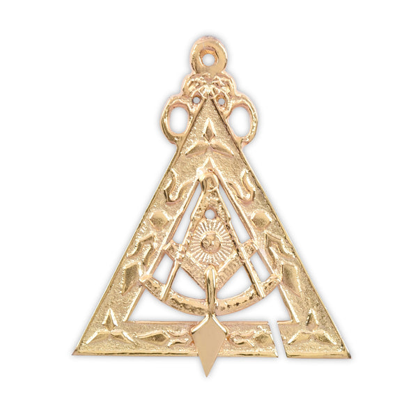 Past Illustrious Master Royal & Select Masters Officer Collar Jewel  - Gold Plated