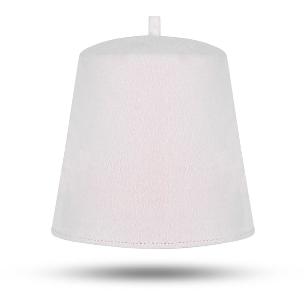 Masonic Plain Fez Hat - Pure White Wool With Various Tassel Colors