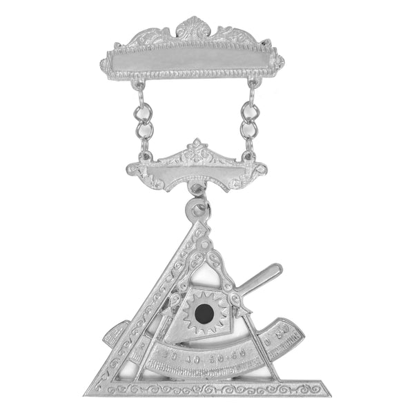 Past Illustrious Master Council Breast Jewel - Silver With Engravable Bar