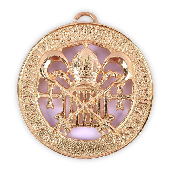 Allied Masonic Degrees Officer Collar Jewel - Gold Plated