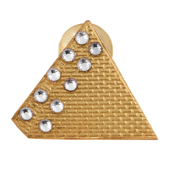 Masonic Lapel Pin - Gold Plated Pyramid