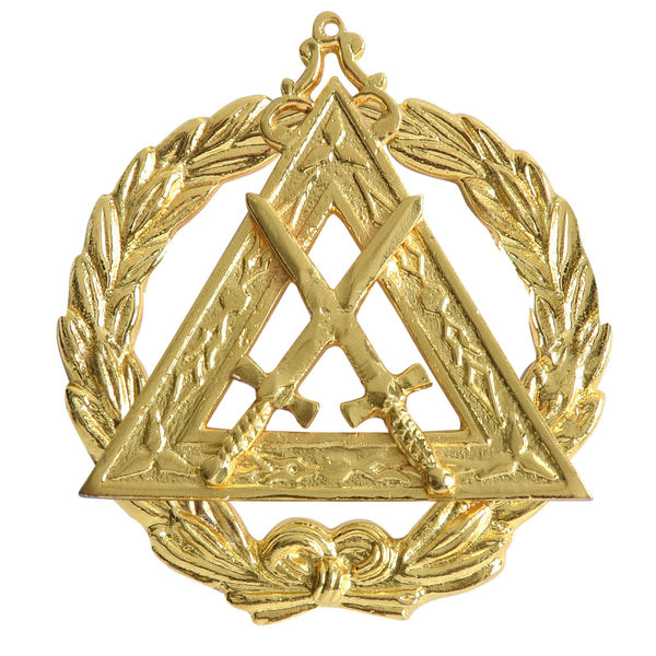 Grand Sword Bearer Knights Templar Commandery Officer Collar Jewel - Gold Plated