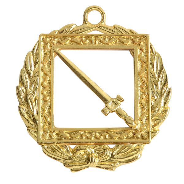 Grand Sentinel Knights Templar Commandery Officer Collar Jewel - Gold Plated