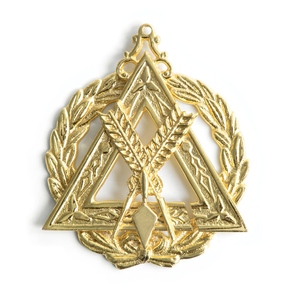 Grand Recorder Royal & Select Masters Officer Collar Jewel - Gold Plated