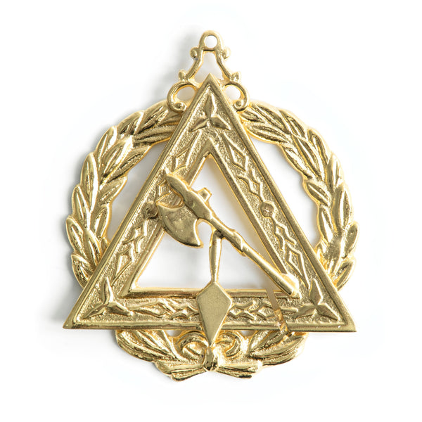 Grand Conductor Of Council Royal & Select Masters Officer Collar Jewel - Gold Plated
