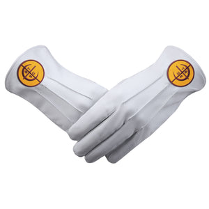 Cryptic Masons Regalia Gloves