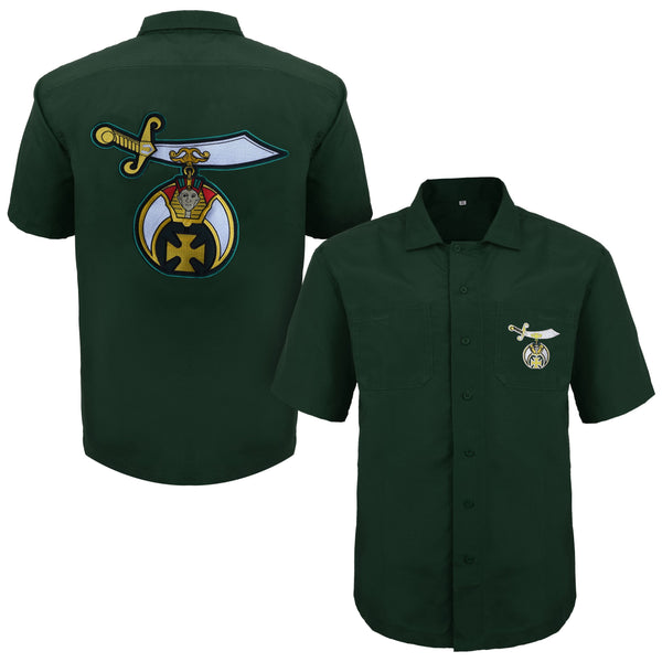Shriners Shirt - Bottle Green