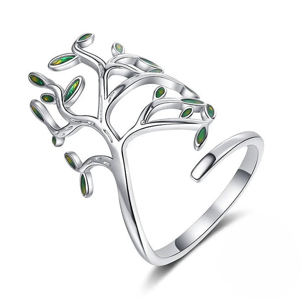 Ancient Israel Ring - 925 Sterling Silver Tree of Life Adjustable