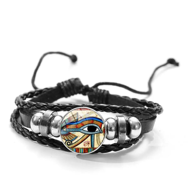 Ancient Egyptian Bracelet - Colorful Horus Eye Design