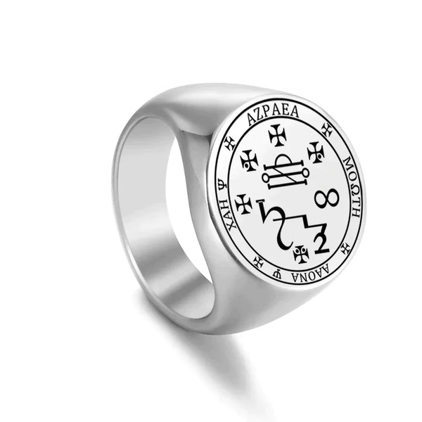 Ancient Israel Ring - Stainless Steel Archangels Azrael