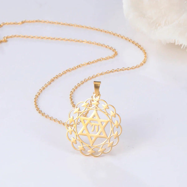 Ancient Israel Necklace - Gold Plated Star of David